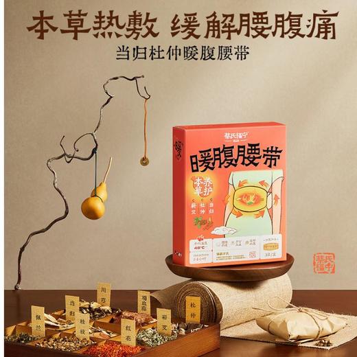 蔡氏福宁 当归杜仲暖腹腰带（3片装） 商品图1