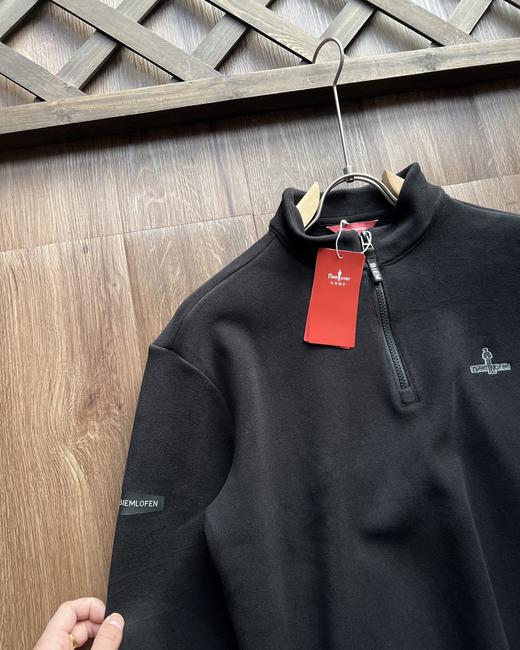 暖绒绒】秋冬新款男休闲保暖上衣微廓立领长袖T恤 商品图3