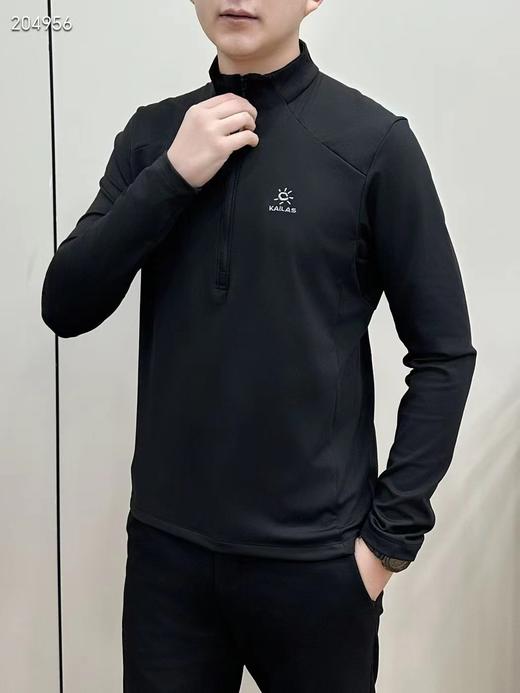 凯乐石立领半拉链抓绒衫吸湿速干保暖户外徒步运动男款 商品图0