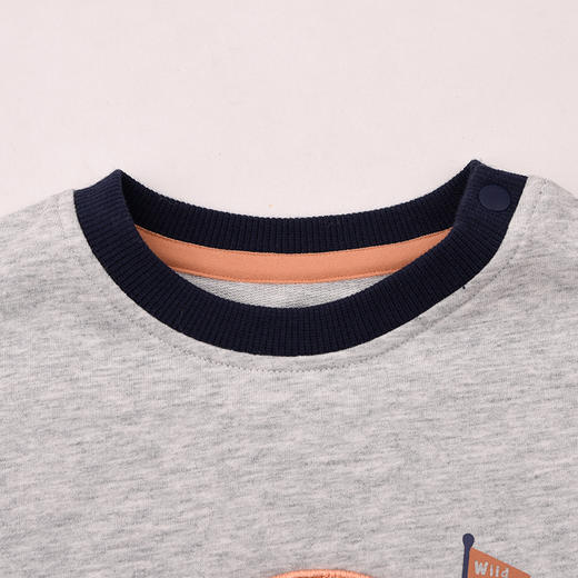 棉果果春季新品男童纯棉小线圈卡通图案圆领套头卫衣M112180226150 商品图3