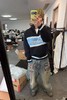 D122603条纹logo草写刺绣字母半拉链毛衣男女同款 商品缩略图4