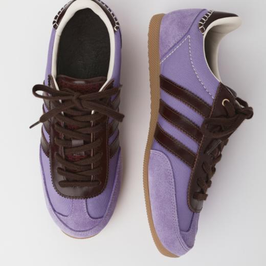 ROMI STUDIO“舒适百搭”牛反绒防水紫色薄底运动德训鞋RWCLP37453 商品图4