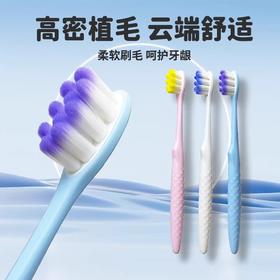 【13元会员福利】米选V201蛇纹柄奢柔成人牙刷—2支装   