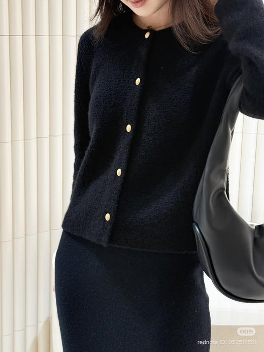 1226-5 独家圆正 重磅 小禾 羊绒圈圈纱 小香风开衫 外套 商品图5
