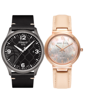 HCT1164103606700+AK-3712RGBH 天梭TISSOT 【手表套装】天梭速驰XL系列男士石英表+AK石英女表