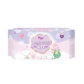 Free飞 山茶花精华纯棉特长夜用420mm卫生巾(Q89) 3片