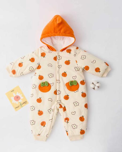 【和袍连体棉服】卓儿秋冬新生儿棉衣婴幼儿哈衣厚棉保暖舒适满月服 商品图4