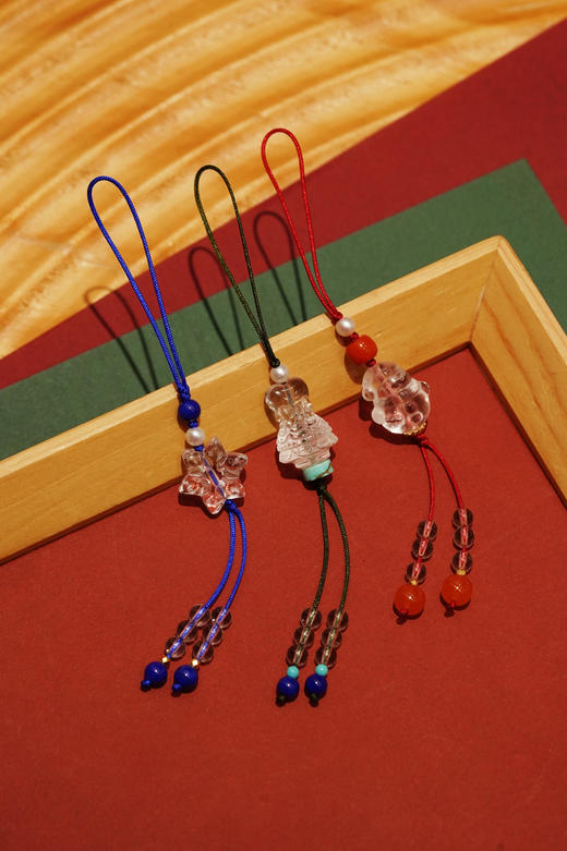 圣诞风把白水晶万能挂 商品图0