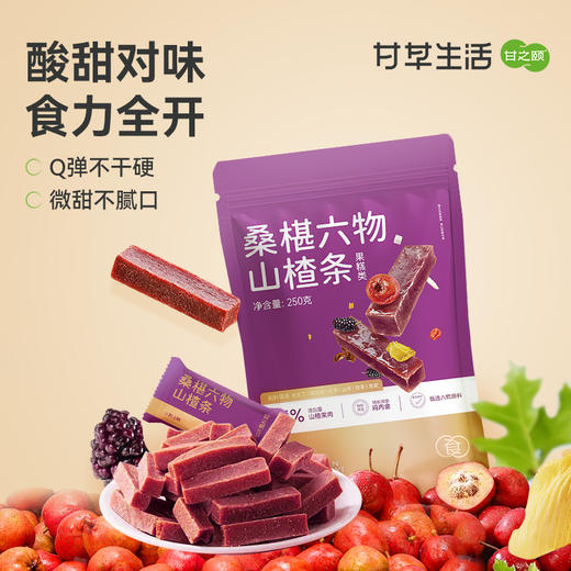 甘之颐 桑葚山楂条250g Q弹不粘腻 开胃零食 大人小孩都爱吃 商品图0