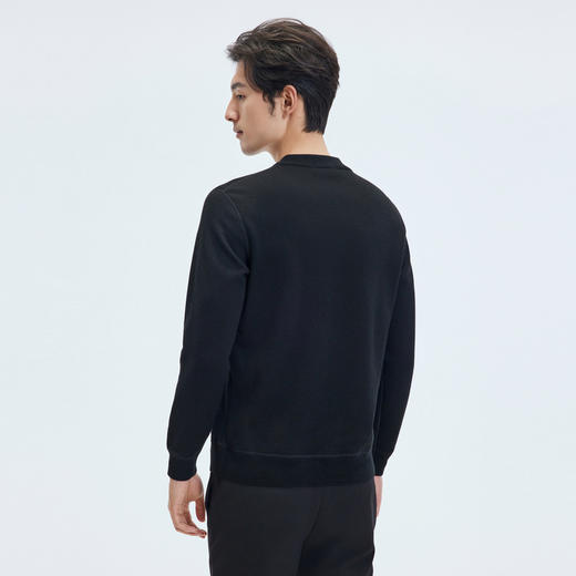 【门店同款】圣得西2025年冬季新款男士毛衫简约保暖圆领毛衣 商品图3