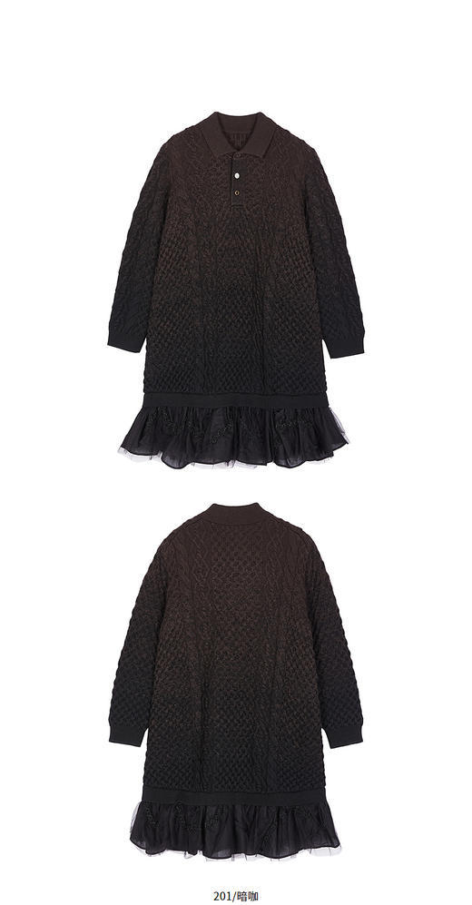 jnby   26年春款  长袖毛衫连衣裙  1Q1G13350 商品图8