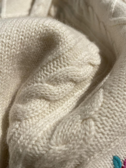 1226-8 独家圆正 小禾 新春胶囊系列 趣味刺绣 羊毛羊绒 廓形开衫 外套 商品图13