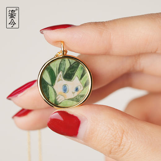 万物有灵·猫猫万花筒系列画珐琅珠宝 商品图3