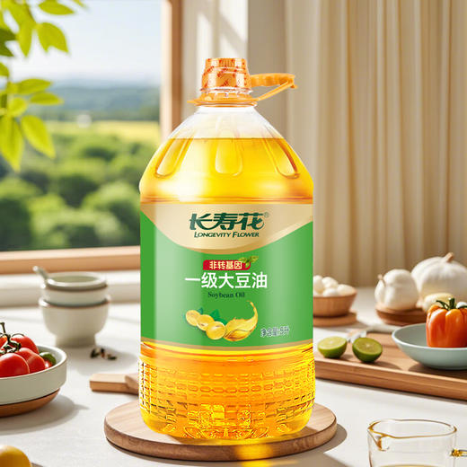 长寿花一级大豆油5L食用油非转基因大豆油 商品图2