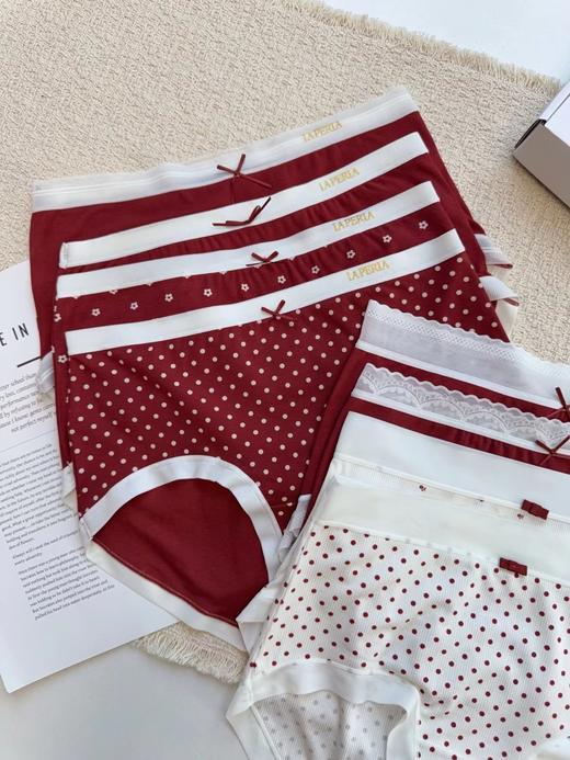 D122616秋冬新款红色系一盒四条装女士高品质内裤 商品图13