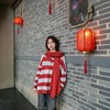 SNCV领披肩横条拼色上衣51203 冬季 068084021779 商品缩略图0