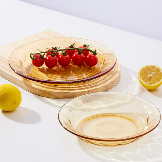 乐扣乐扣晶珀系列琥珀色餐具2件套 商品图0