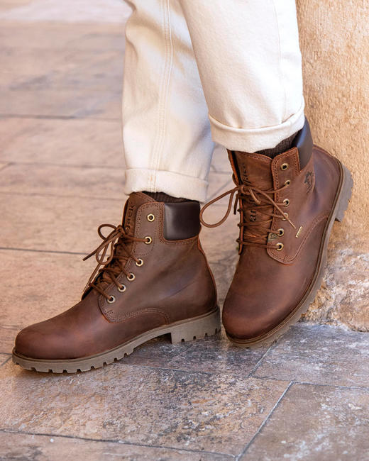 断码特价41码——西班牙原产男士踝靴四季款棕色P03GC1（Gore-Tex防风防水透气） 商品图3