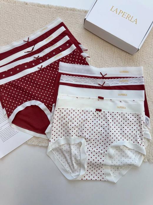 D122616秋冬新款红色系一盒四条装女士高品质内裤 商品图2