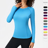 跃牌【欲动春风】系列 女瑜伽服长袖圆领速干运动T恤高弹紧身健身长袖上衣LH1119 商品缩略图0