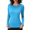跃牌【欲动春风】系列 女瑜伽服长袖圆领速干运动T恤高弹紧身健身长袖上衣LH1119 商品缩略图4