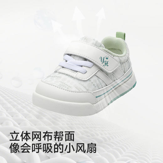 【商场同款】英氏学步鞋软底春夏透气网眼鞋子抗菌男童女童步前鞋 商品图3