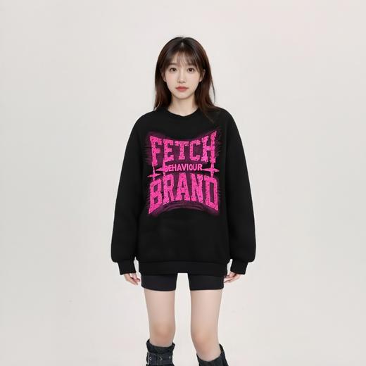 NC圆领印字母长袖卫衣50717（黑白）秋季 253012060321 商品图0