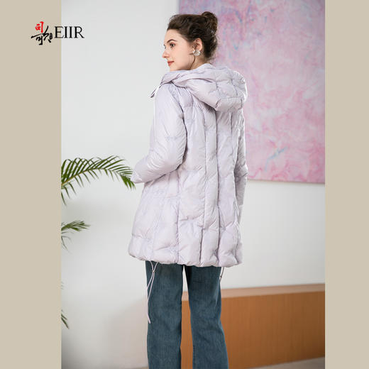司歌绣花羽绒连帽收腰冬女Y901170X 商品图3