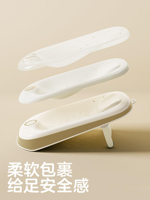 KUB可优比婴儿洗澡浴架坐躺托神器洗屁屁神器折叠浴盆洗澡座椅 商品图2