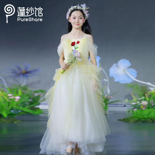 【非质量问题不退换】pureshare蓬纱馆 深圳时装周同款 玫瑰之约高定礼服裙 商品图1