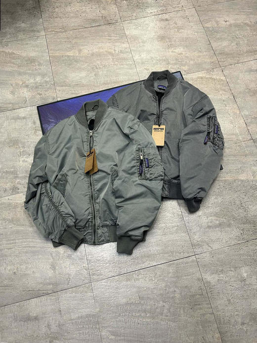 巴塔哥尼亚美式飞行员复古做旧水洗棒球服工装棉服外套 商品图1
