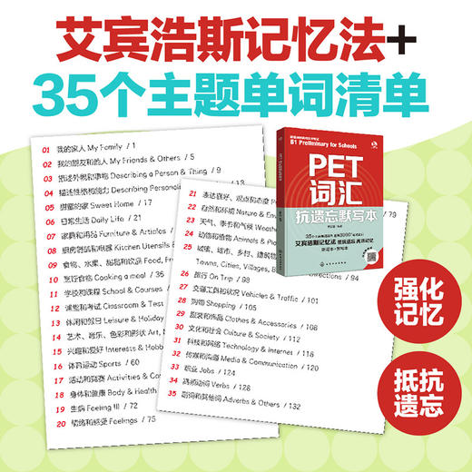 PET词汇抗遗忘默写本 商品图2