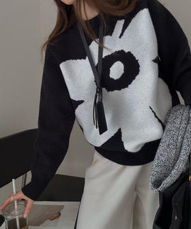 Marimekk* 游霓可太阳花毛衣