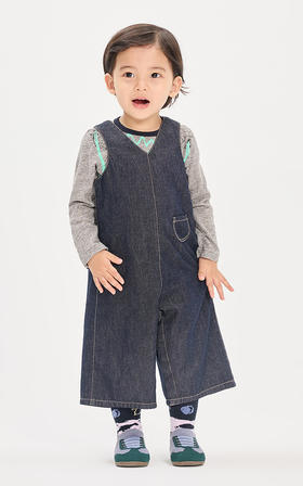 jnby  26年春款  牛仔背带长裤 YQ1E10070