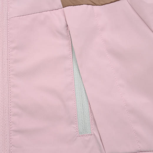 棉果果春季新品女童涤丝纺纯棉内里拼色洋气连帽风衣M122100326109 商品图3