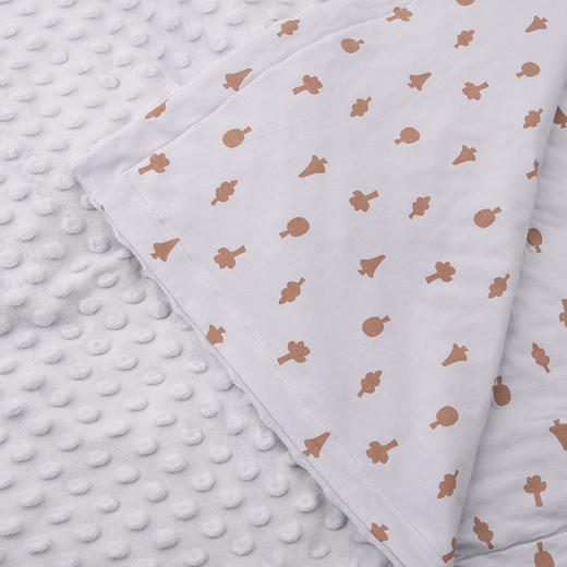 棉果果春季新品氨棉汗布柔软舒适5A抗菌纯棉豆豆毯M105552400101（120*150厘米） 商品图2