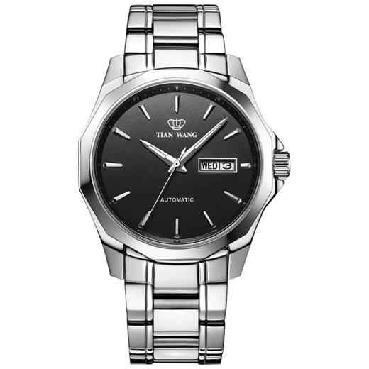 TW002873-23 天王TIAN WANG 【多边形表圈】山河时尚尊贵手表男商务大气钢带自动机械男士手表 商品图0