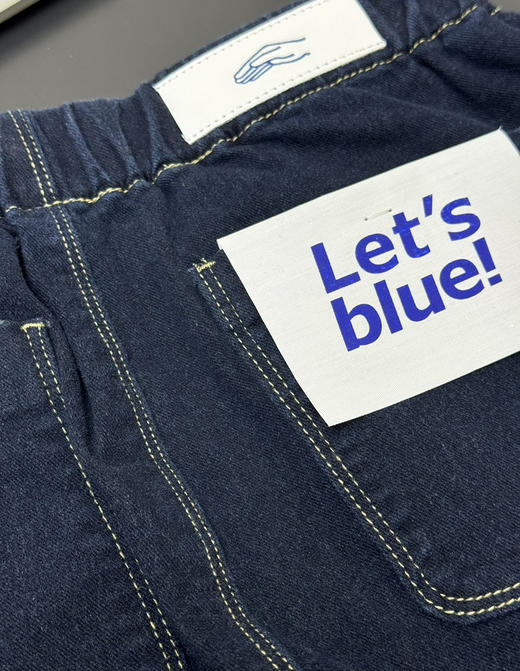 素然Klee Klee靛蓝环保棉直筒牛仔裤122506 商品图6