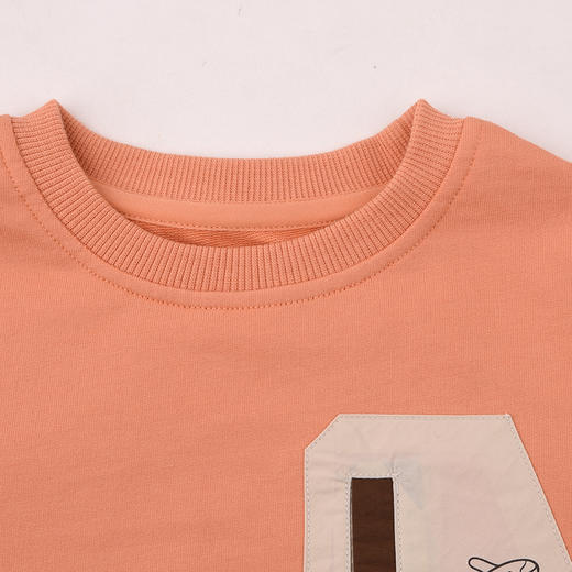 棉果果春季新品男童纯棉小线圈假两件圆领套头卫衣M112180226154 商品图2