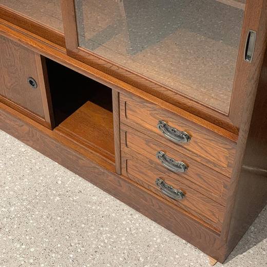 【苏州】日本中古玻璃茶柜 X1362 商品图1