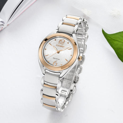 HP-FE2074-59A 西铁城Citizen 西铁城光动能百搭玫瑰金钢带女表FE2074-59A 商品图1