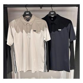 新款男士防晒长袖假两件上衣来啦！看起来简约的基础款，但设计上并不呆板，是你穿上就不想脱的运动上衣！很多精巧的小细节让它看起来更与众不同，日本进口曲线拼逢机特色绗缝、侧边搭配撞色条纹织带！