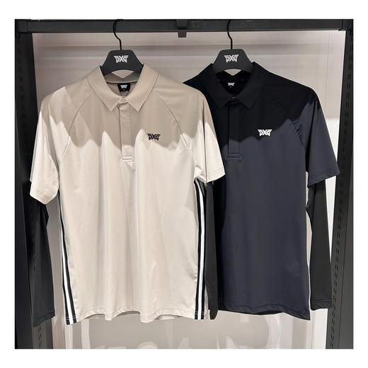 新款男士防晒长袖假两件上衣来啦！看起来简约的基础款，但设计上并不呆板，是你穿上就不想脱的运动上衣！很多精巧的小细节让它看起来更与众不同，日本进口曲线拼逢机特色绗缝、侧边搭配撞色条纹织带！ 商品图0