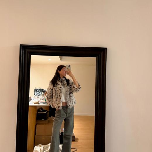 ROMI STUDIO黑白拼色皮草外套---定制定金 商品图0