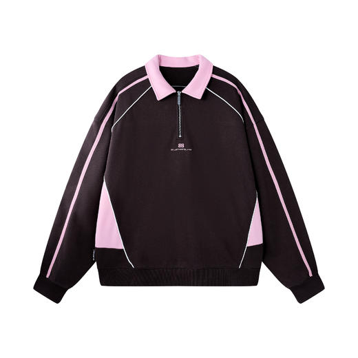 BJHG不计后果polo领美式卫衣男款运动春季新款撞色重磅针织上衣女 商品图4