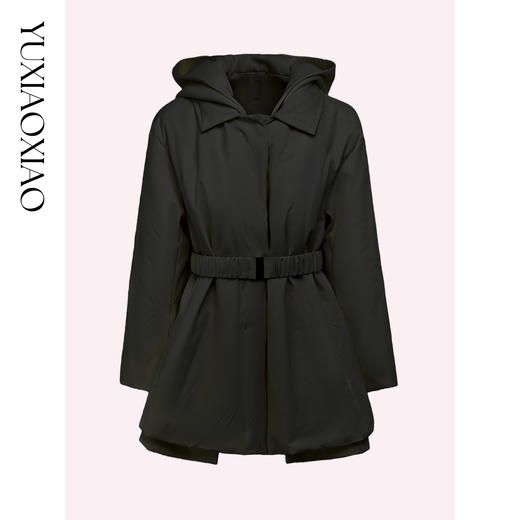 【大货小码捡漏，不退不换】  【冰雪童话】日常通勤保暖假两件连帽高级拼接短款收腰羽绒服 商品图2