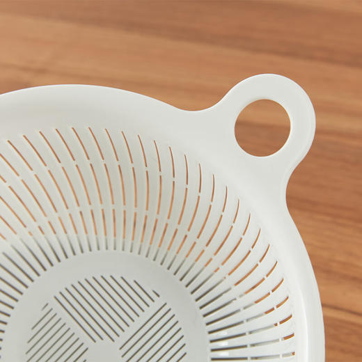 洗菜盆家用厨房双层塑料镂空沥水篮2件套 商品图2