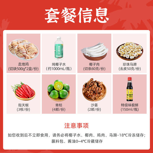 耶气满满 4-6人份椰子鸡2.4kg 商品图5