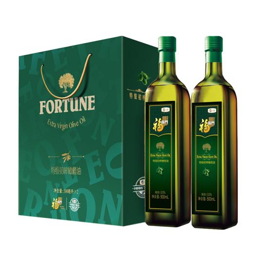 中粮福临门特级初榨橄榄油礼盒500ml*2 商品图0