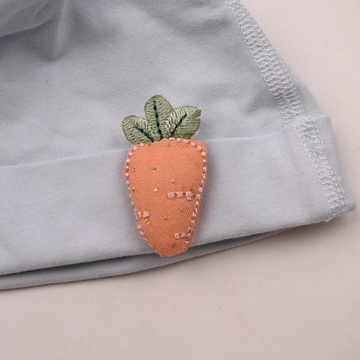 棉果果春季新品男宝氨棉汗布柔软舒适婴儿帽5A抗菌纯棉出生帽M115500200102 商品图1